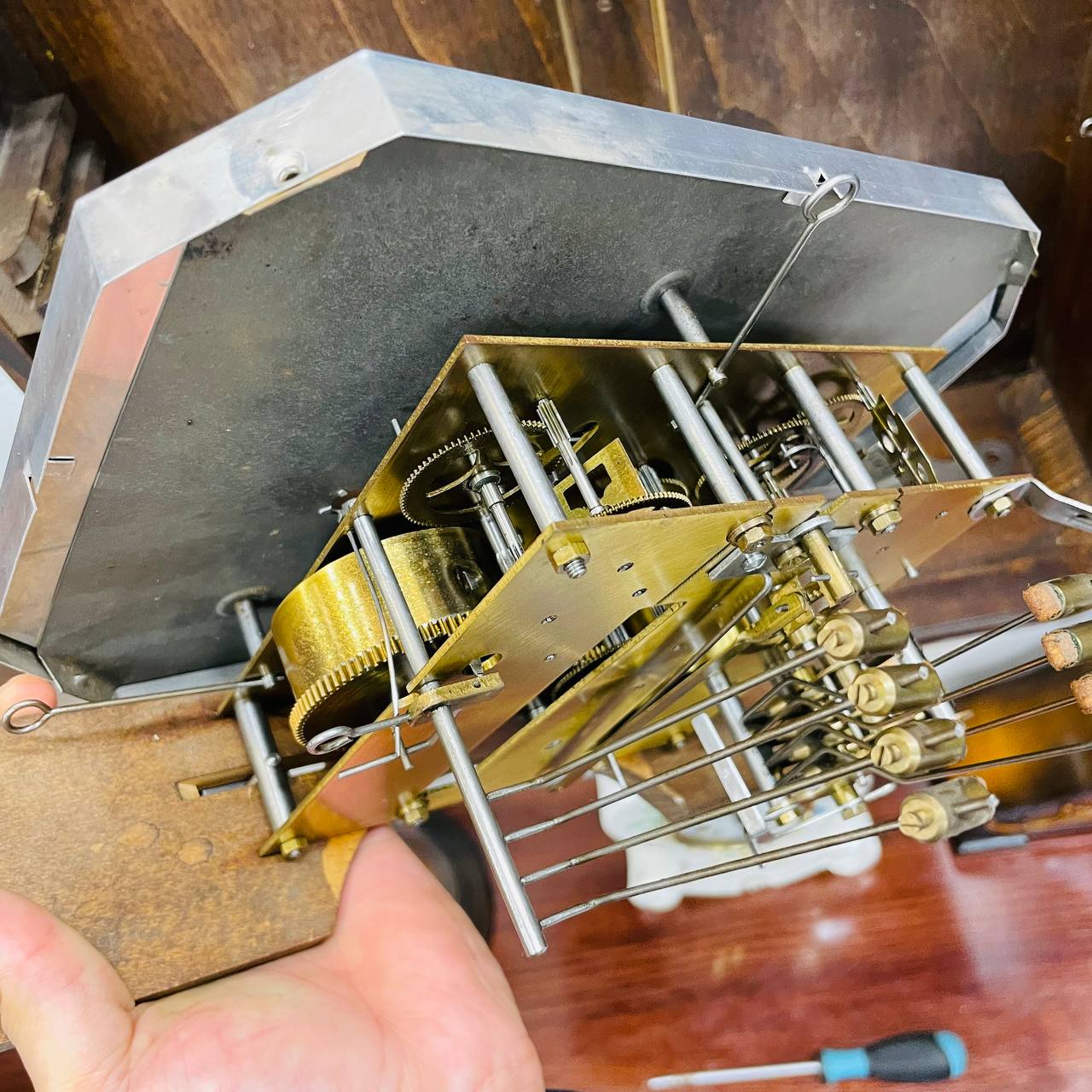 Đồng hồ cổ MK 8/8 thùng nu nho siêu chất - Ảnh 10