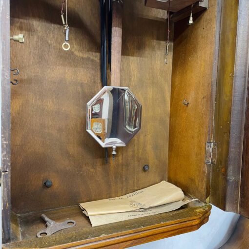 Đồng hồ cổ GB 8/8 thùng nu đào siêu chất - Ảnh 12