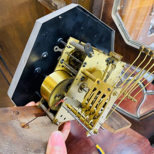 Đồng hồ cổ GB 8/8 thùng nu đào siêu chất - Ảnh 15