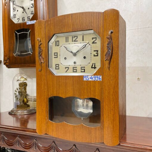 Đồng hồ cổ Girod 8/8 thùng sồi chuông ngân - Ảnh 4