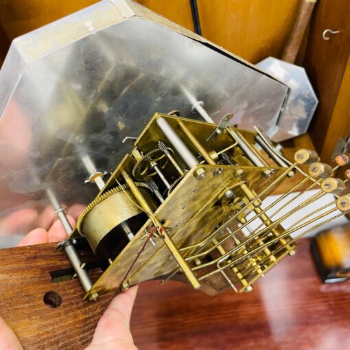 Đồng hồ cổ Girod 8/8 thùng sồi chuông ngân - Ảnh 10