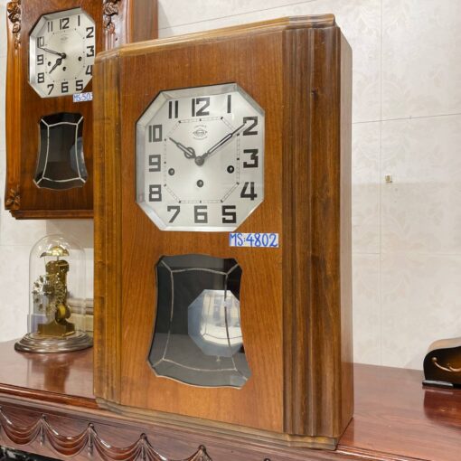 Đồng hồ cổ Girod 8/8 thùng nu dài chơi chuông 2 bản nhạc - Ảnh 4