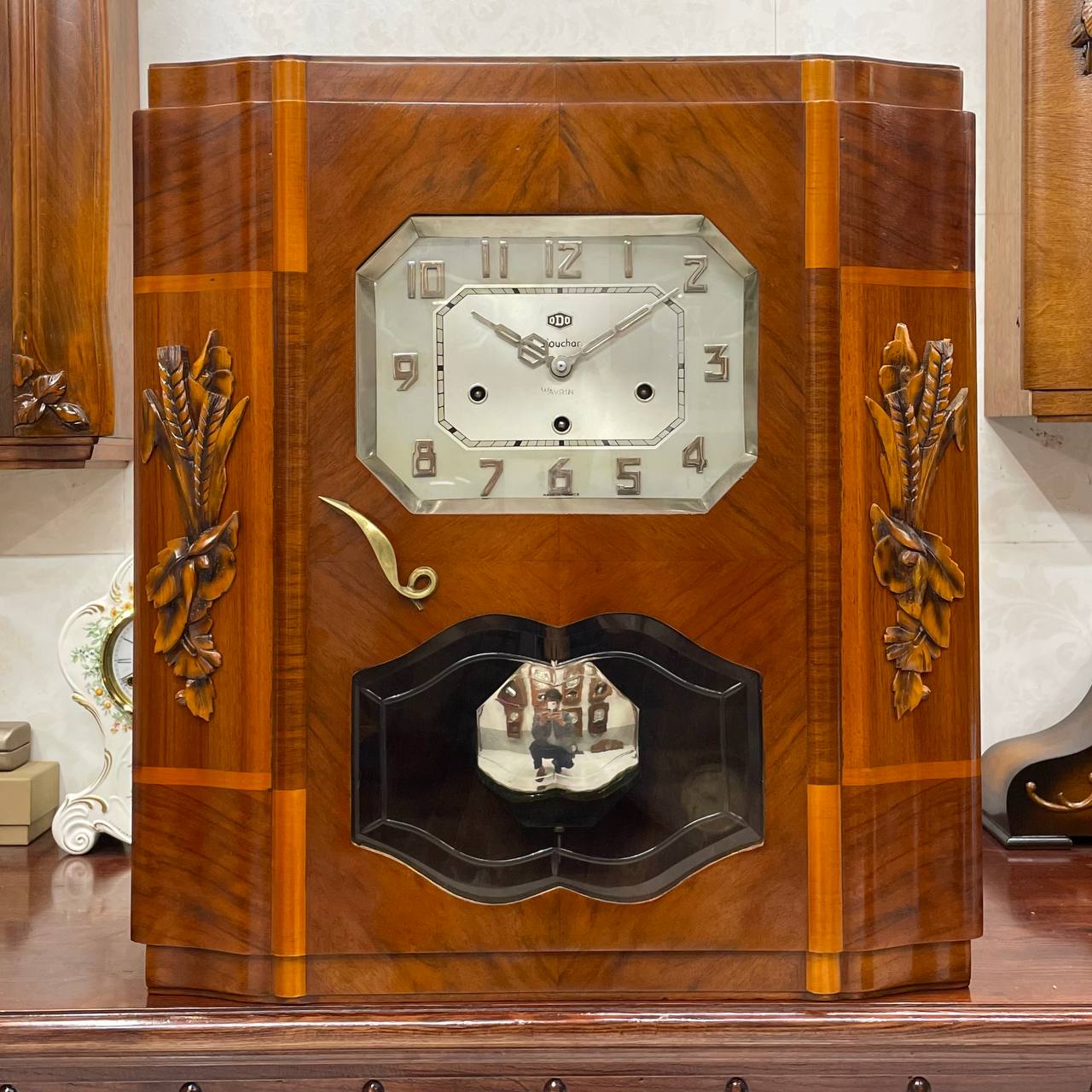 Đồng hồ cổ Odo 54/8 thùng lúa mạch số Crom siêu chất - Ảnh 2