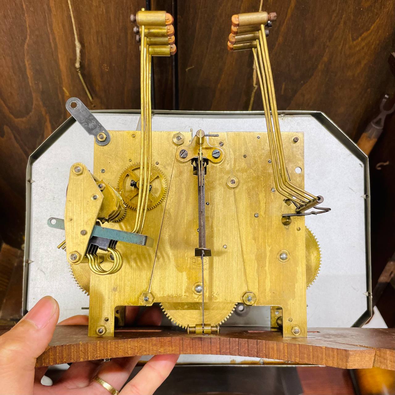 Đồng hồ cổ Odo 54/8 thùng lúa mạch số Crom siêu chất - Ảnh 10