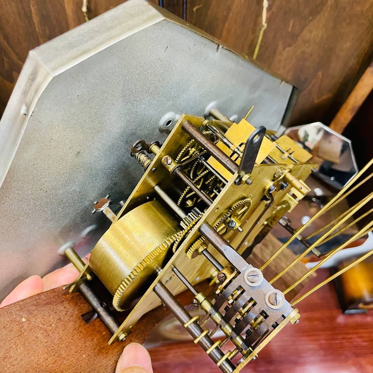 Đồng hồ cổ Odo 54/8 thùng lúa mạch số Crom siêu chất - Ảnh 11