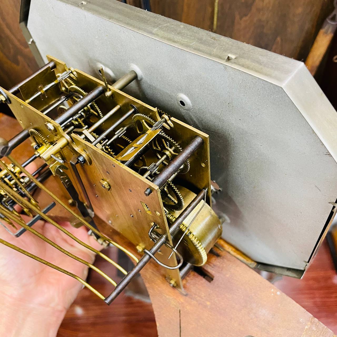 Đồng hồ cổ Odo 54/8 thùng lúa mạch số Crom siêu chất - Ảnh 12