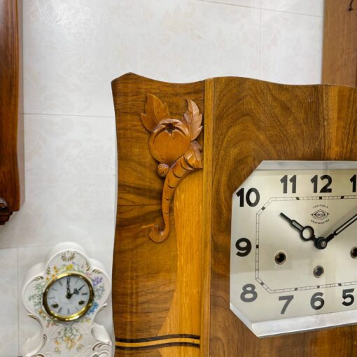 Đồng hồ cổ Girod 8/8 thùng nu đào chơi chuông 2 bản nhạc - Ảnh 5