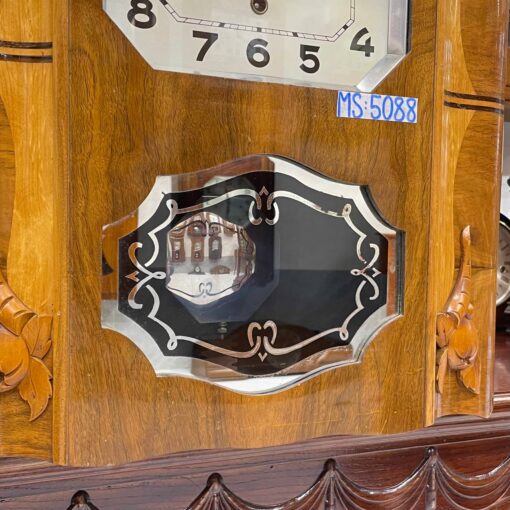 Đồng hồ cổ Girod 8/8 thùng nu đào chơi chuông 2 bản nhạc - Ảnh 7