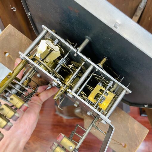 Đồng hồ cổ Jura 8/8 thùng nu nho chuông hay - Ảnh 10