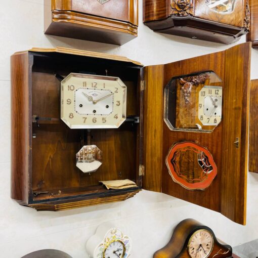 Đồng hồ cổ Girod 8/8 thùng 3 buồng số Crom siêu VIP - Ảnh 10