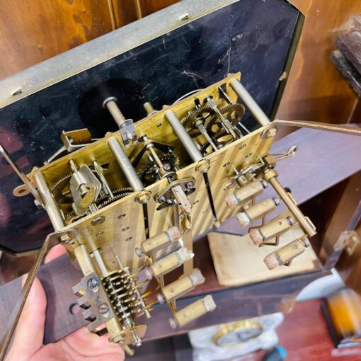 Đồng hồ cổ Girod 8/8 thùng 3 buồng số Crom siêu VIP - Ảnh 14