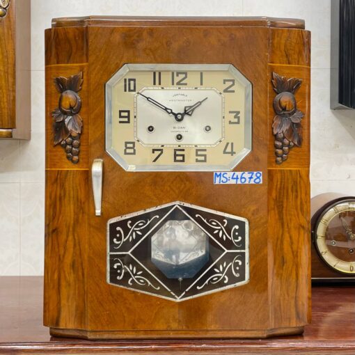 Đồng hồ cổ Jura 8/8 chạm bông tinh xảo chuông hay - Ảnh 2