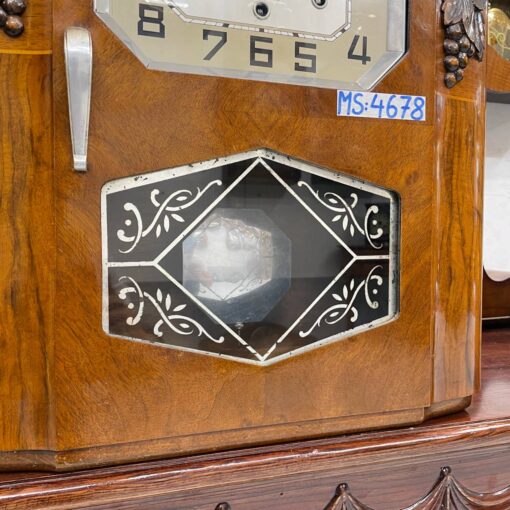 Đồng hồ cổ Jura 8/8 chạm bông tinh xảo chuông hay - Ảnh 6