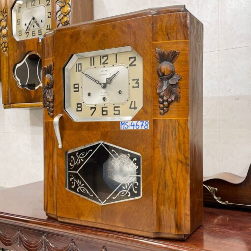 Đồng hồ cổ Jura 8/8 chạm bông tinh xảo chuông hay - Ảnh 4