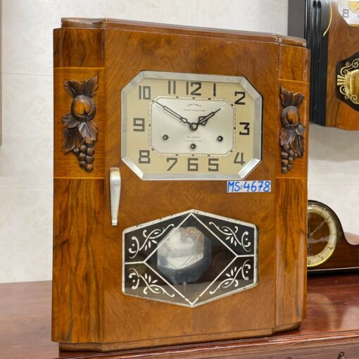 Đồng hồ cổ Jura 8/8 chạm bông tinh xảo chuông hay - Ảnh 3