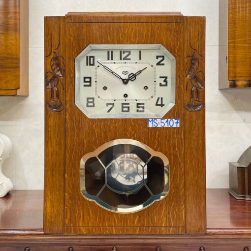 Đồng hồ Odo 54/8 thùng sồi lê đẹp cổ điển - Ảnh 2