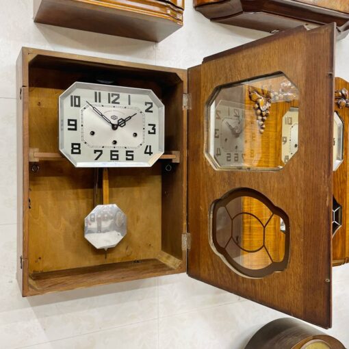 Đồng hồ Odo 54/8 thùng sồi lê đẹp cổ điển - Ảnh 6