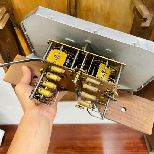 Đồng hồ Odo 54/8 thùng sồi lê đẹp cổ điển - Ảnh 11