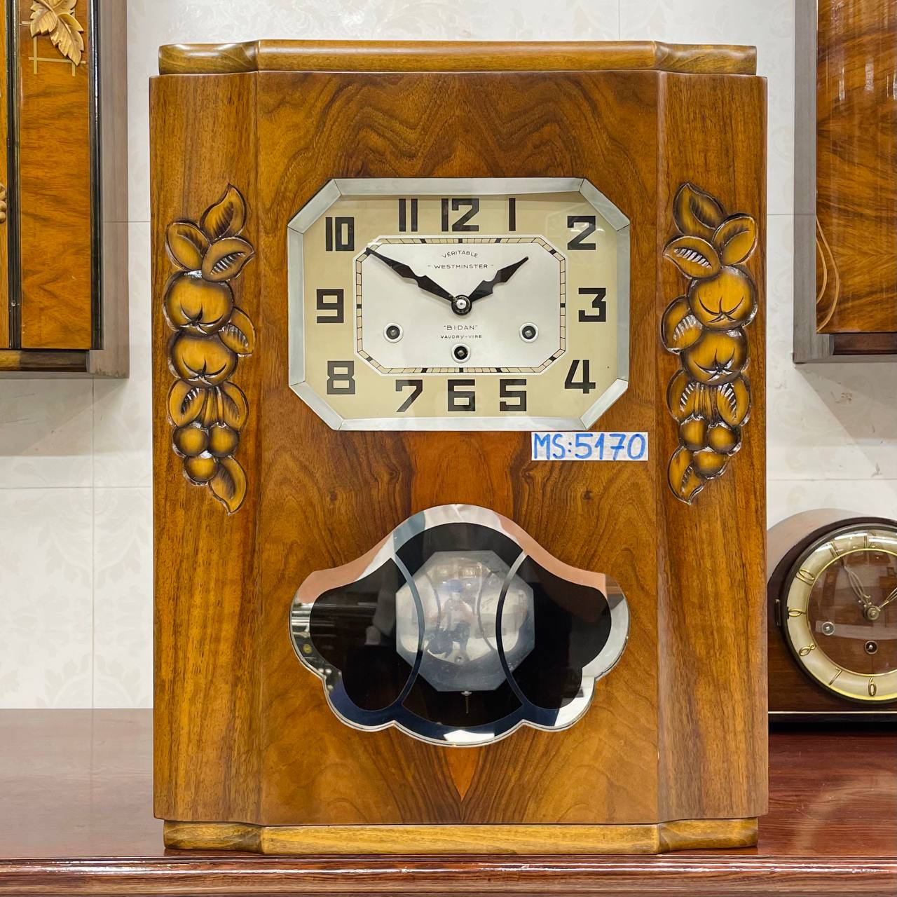 Đồng hồ cổ Jura 8/8 thùng nu đào - Ảnh 2