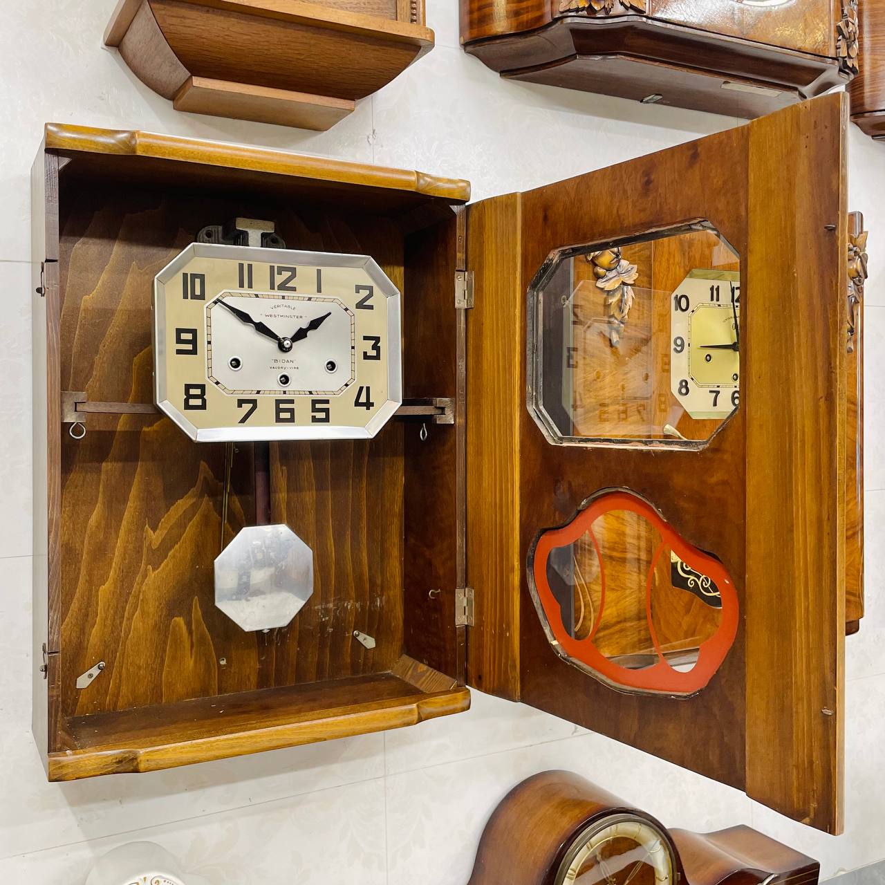 Đồng hồ cổ Jura 8/8 thùng nu đào - Ảnh 5