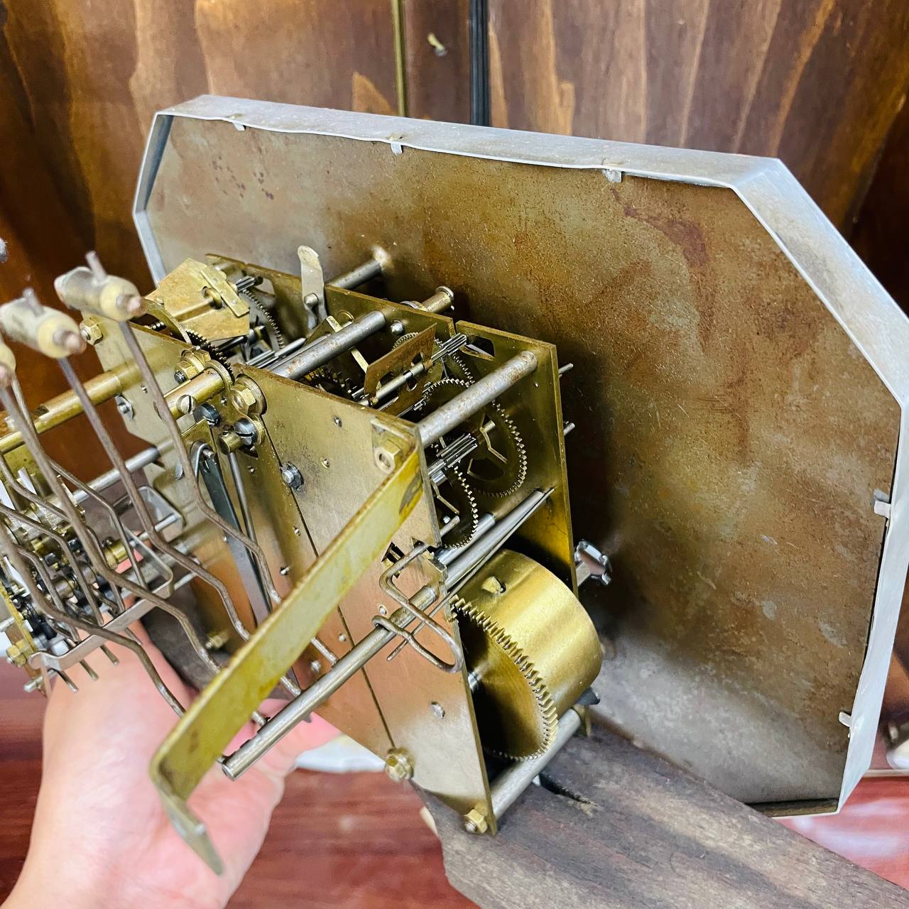 Đồng hồ cổ Jura 8/8 thùng nu đào - Ảnh 13