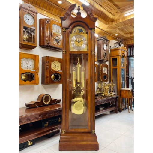 Đồng hồ tủ cây Howard Miller 12/12 mái sừng chơi chuông 3 bản nhạc - Ảnh 2