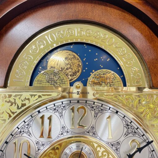 Đồng hồ tủ cây Howard Miller 12/12 mái sừng chơi chuông 3 bản nhạc - Ảnh 6