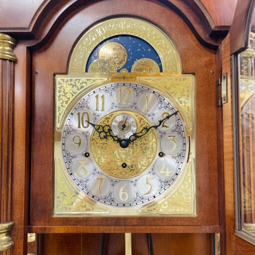 Đồng hồ tủ cây Howard Miller 12/12 mái sừng chơi chuông 3 bản nhạc - Ảnh 5