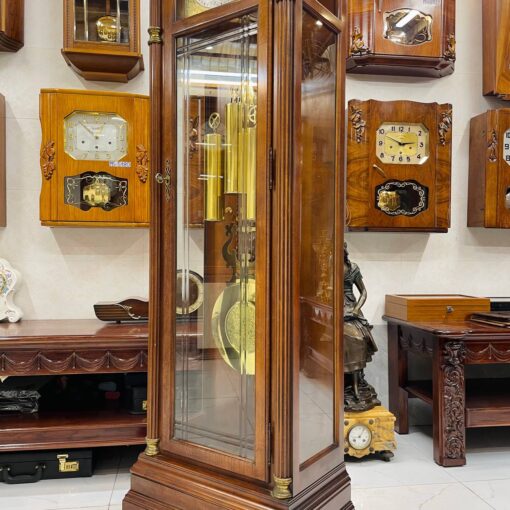 Đồng hồ tủ cây Howard Miller 12/12 mái sừng chơi chuông 3 bản nhạc - Ảnh 4