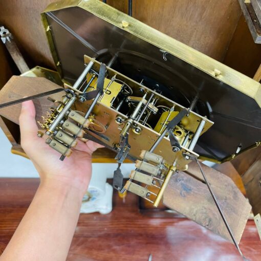 Đồng hồ cổ Vedette 8/8 số nổi vàng chuông hay - Ảnh 9