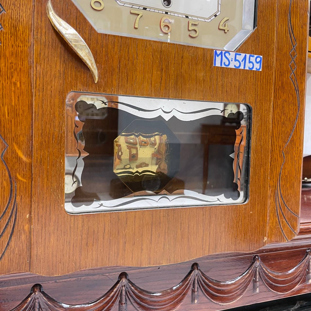 Đồng hồ cổ FFR 10/10 thùng nu đào chơi chuông 4 bản nhạc - Ảnh 5