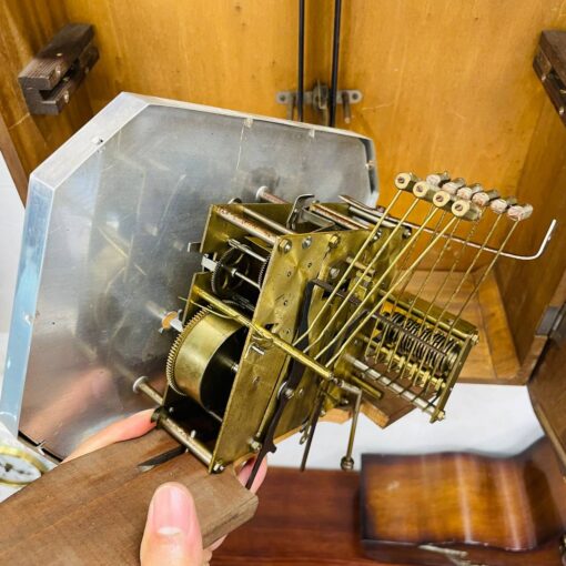 Đồng hồ cổ FFR 10/10 thùng nu đào chơi chuông 4 bản nhạc - Ảnh 9