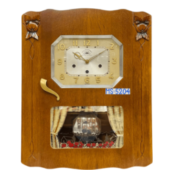 Đồng hồ cổ FFR 8/8 thùng nu đào số nổi vàng