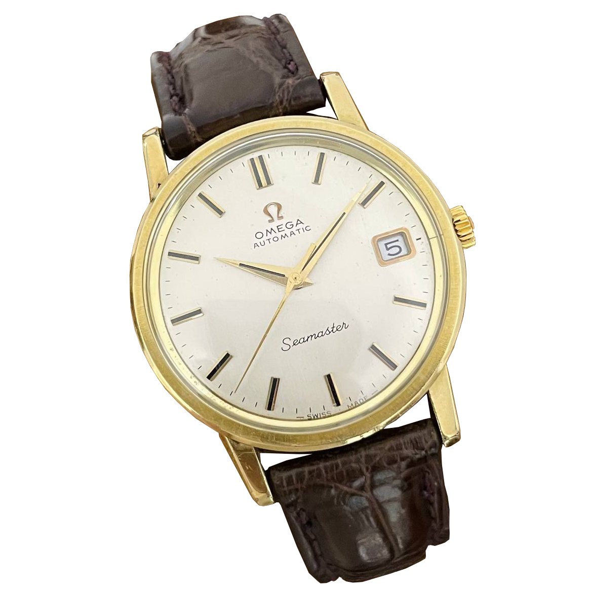 Đồng hồ đeo tay Omega Seamaster Capgold đáy ngựa biển