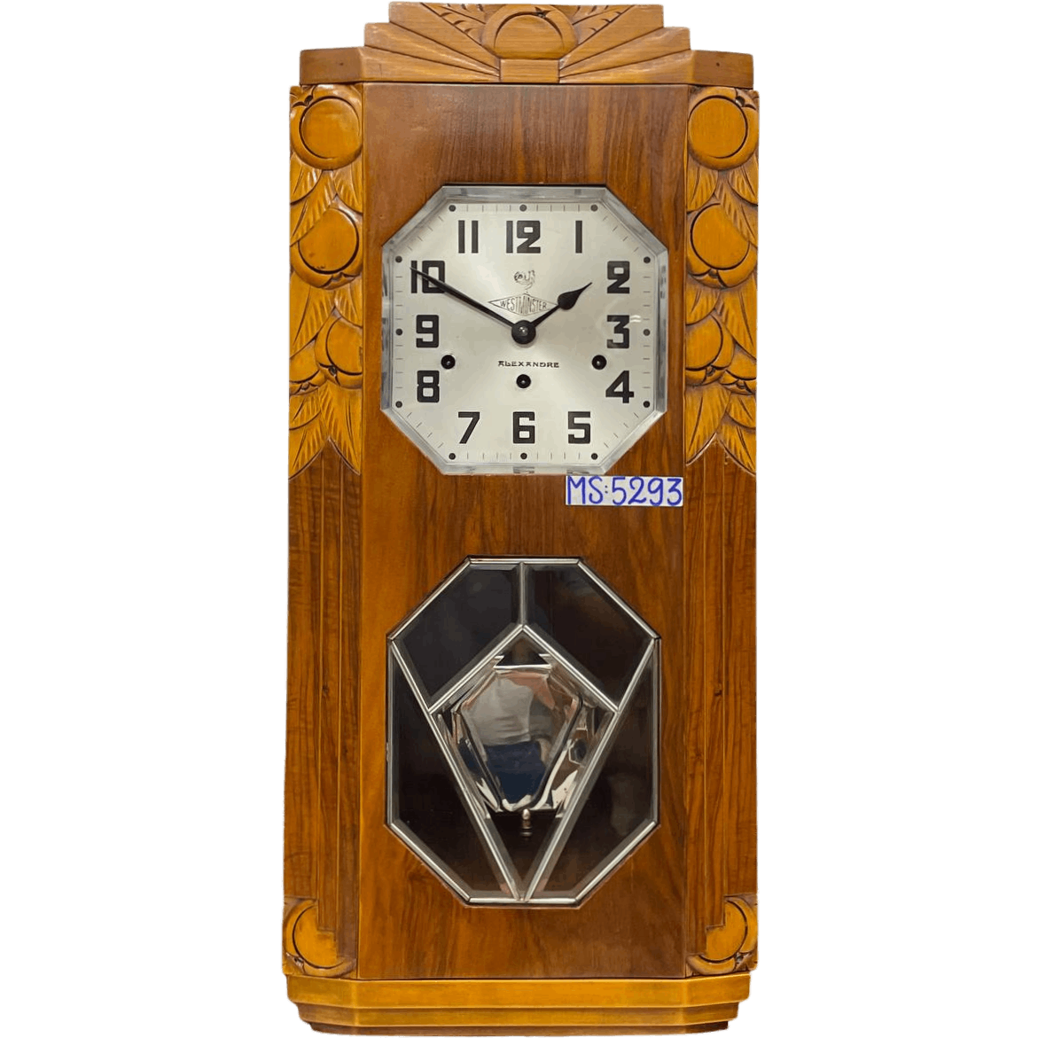 Đồng hồ Kienzle 8/8 thùng nu bông kính rào